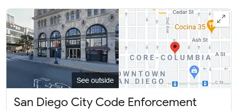 San Diego Code Violation enforcement