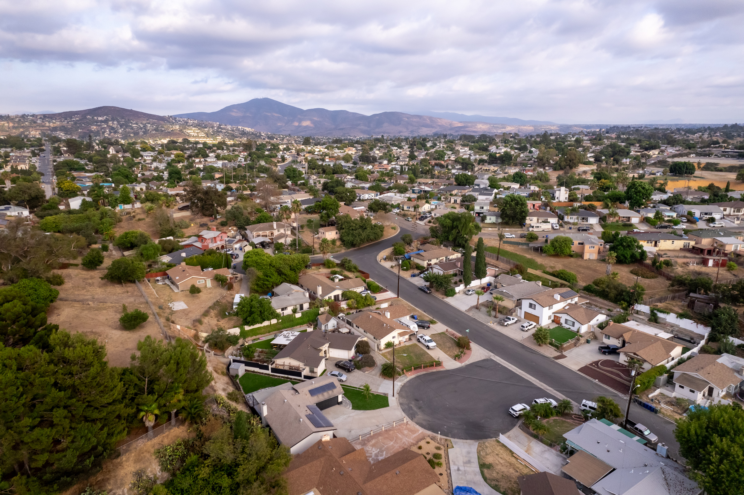 Aerial view of Lemon Grove